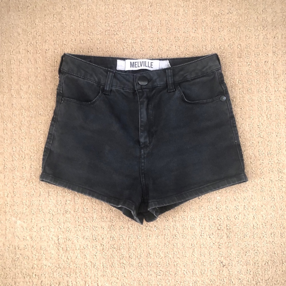 Brandy Melville High-Rise Black Jean Shorts